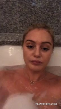 You are currently viewing Iskra Lawrence Topless In A Bath Selfie Video