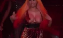 Nicki Minaj Flashing Her Big Tits During Concert