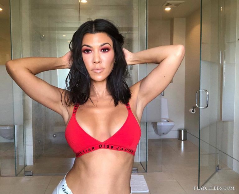 Read more about the article Kourtney Kardashian Swimsuit And Red Underwear Pics