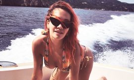 Rita Ora Relaxing With Her Boyfriend In Hot Bikini