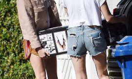 Lesbian Couple Cara Delevingne & Ashley Benson Caught Carrying Leather SEX BENCH Into Their LA Home