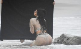 Kylie Jenner Paparazzi See Through Beach Photos