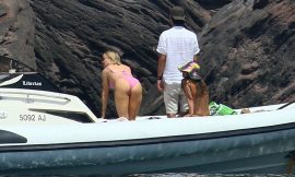 Kate Hudson Caught Tanning In Pink Bikini