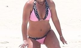 Britney Spears Paparazzi Pink Bikini Photos