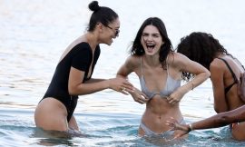 Kendall Jenner Caught Wearing Tiny Bikini On a Beach