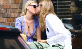 Elsa Hosk Hot Kiss And Cleavage Photos