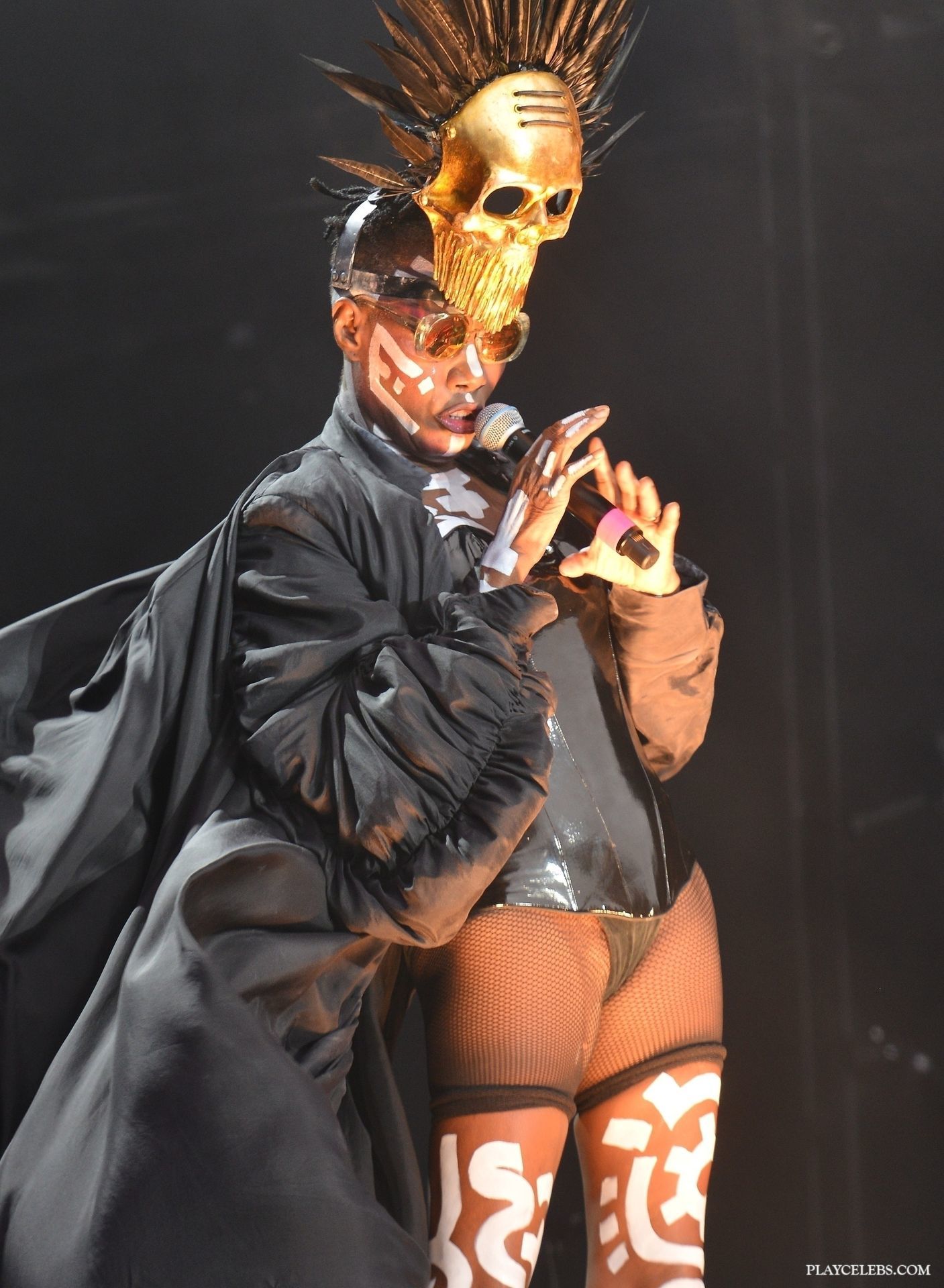 You are currently viewing Grace Jones Flashing Her Cameltoe And Ass On A Stage