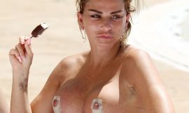 Katie Price Topless After Plastic Surgery