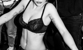 Rita Ora Sexy In Black Lacy Lingerie