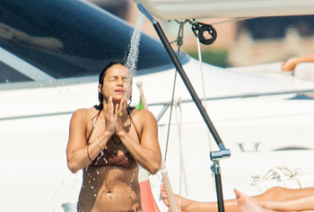 Michelle Rodriguez nude shower