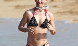 Evangeline Lilly Paparazzi Bikini Beach Photos