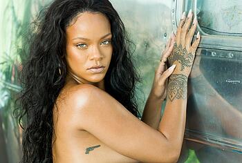 Rihanna topless