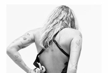 Miley Cyrus Nude And Silk Lingerie Wonderland Magazine Photos